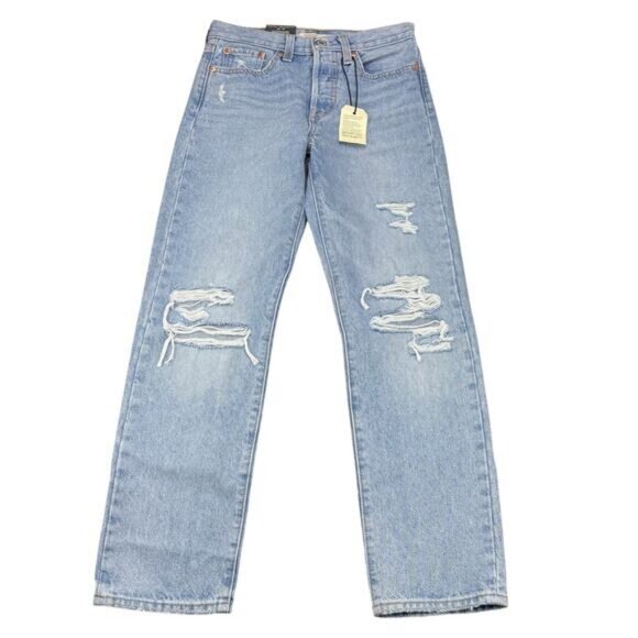 NWT LEVI'S Premium Wedgie Straight Jean In Probably Okay Size 24 x 28 - Picture 4 of 10